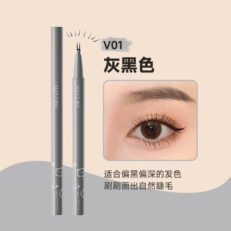 Rynx | Natural Double Fork Tip Under Lash Pen Ultra-thin Liquid Eyeliner Waterproof Lash Brow Eyeliner Pencil Makeup Tools