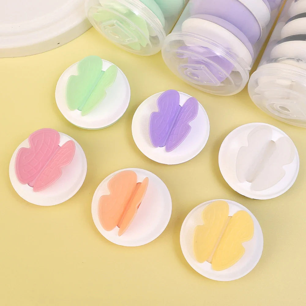 Rynx | 4PCS Butterfly Cosmetic Sponge Set Makeup Sponges Foundation Air Cushion Dry and Wet Use Soft Candy Cotton Powder Puff Makeup Tool