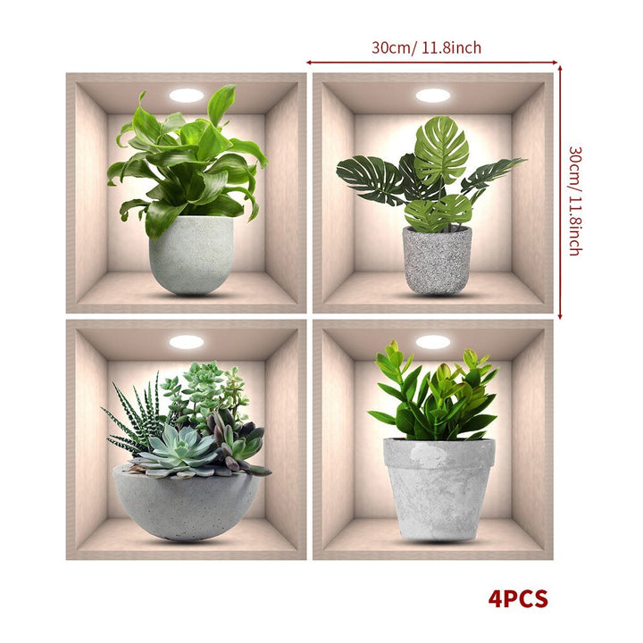Lisslune | Wall Decorative Potted Plant Stickers