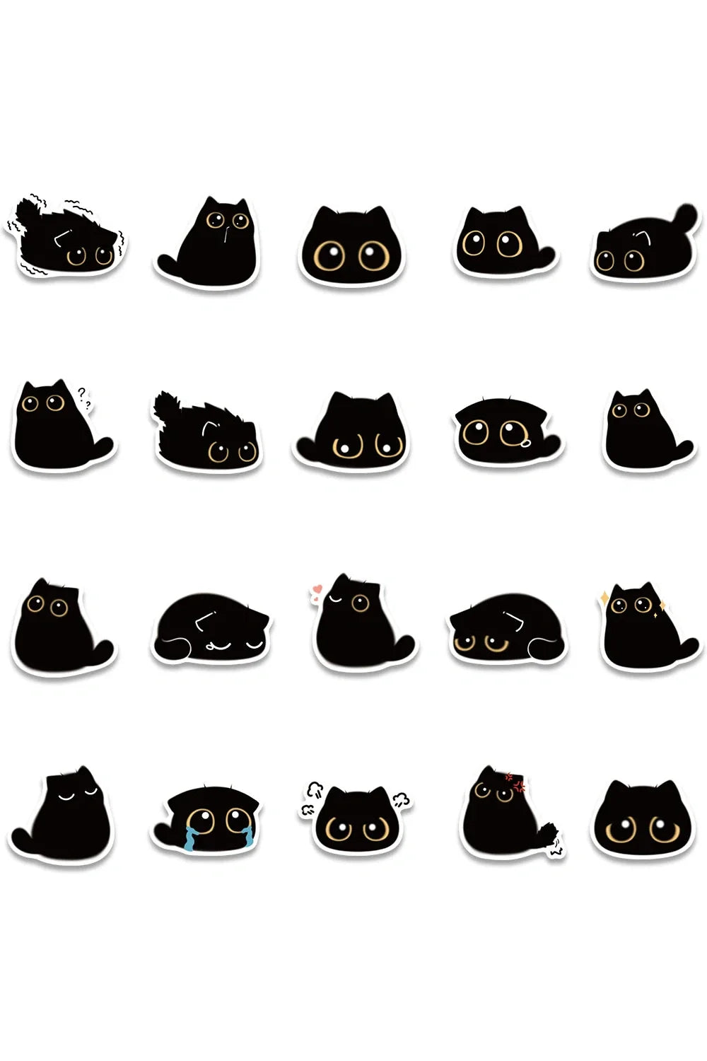 Lisslune | Black Cat Stickers