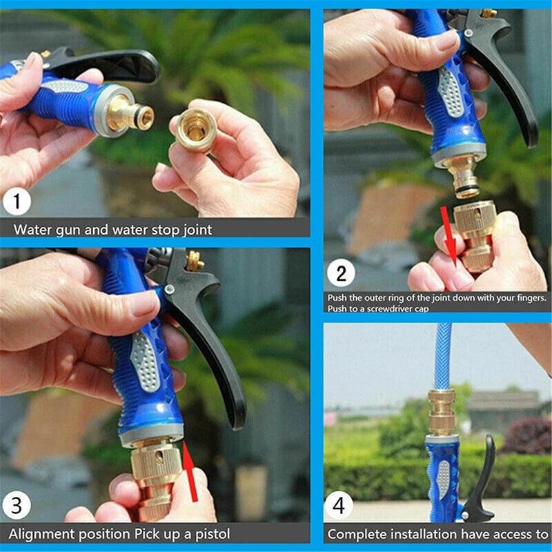 Lisslune | High Pressure Adjustable Hose Nozzle Water Gun