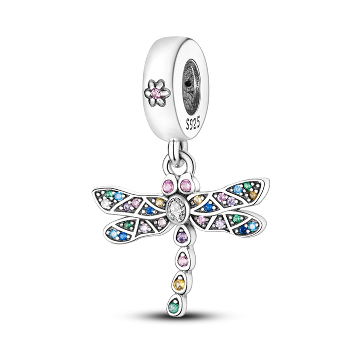 Lisslune | 925 Silver Golden Leopard Charms Beads Colorful Chameleon Rhinoceros Lion Scarab Cat Pendant Compatible with Original Pandora Bracelet Jewelry