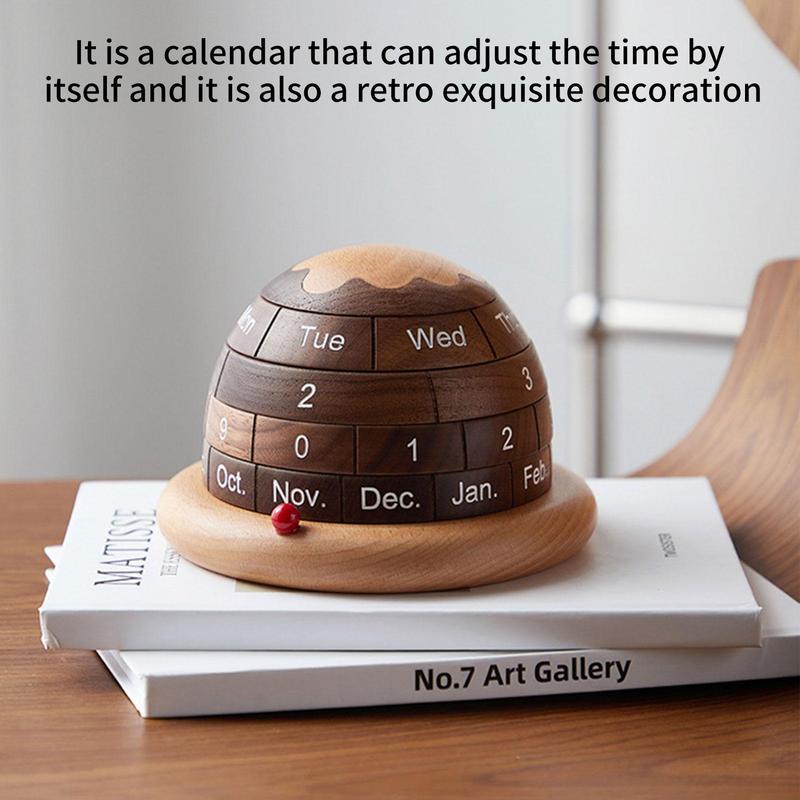 Lisslune | Unique Planet Wooden Table Calendar