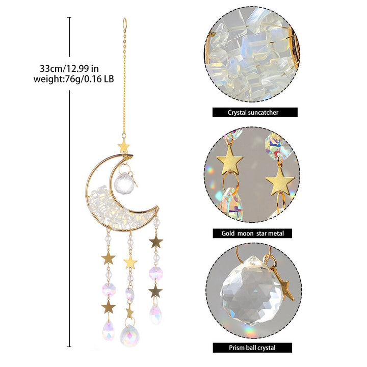 Lisslune | Crystal Sun Catcher Moon Decor