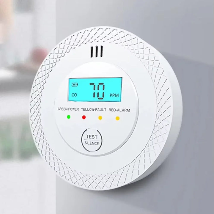 Lisslune | VeiligWoon CO and Smoke Detector – Wireless with LCD Screen and Alarm