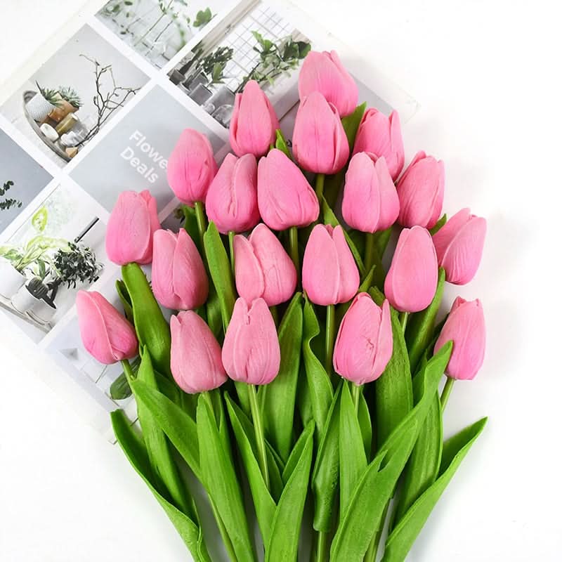 Lisslune | Artificial Tulip Bouquet with Realistic Lifelike Flowers
