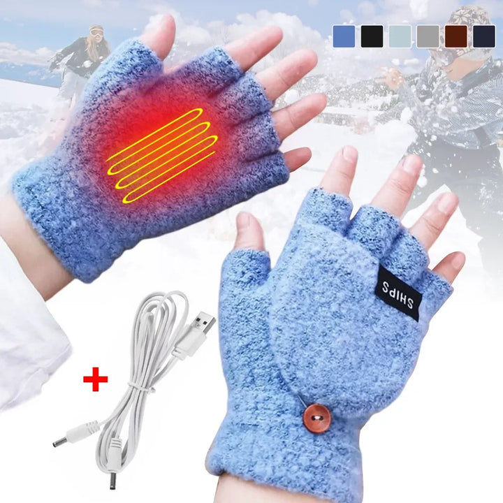 Lisslune | USB rechargeable warm wave heated gloves