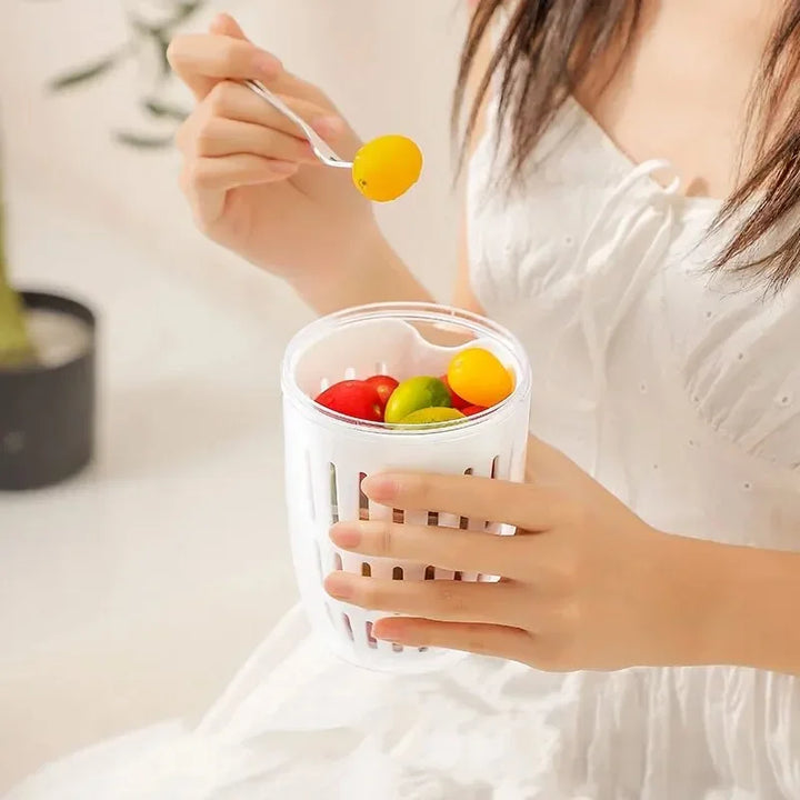 Lisslune | Long Lasting Portable Drain Fruit Cup