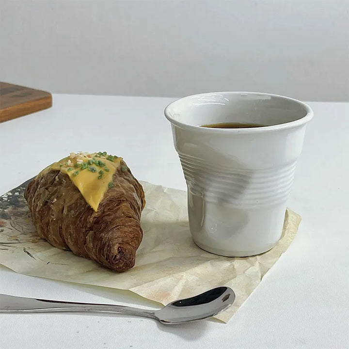 Lisslune | Realistic Ceramic Bent Creative Mug
