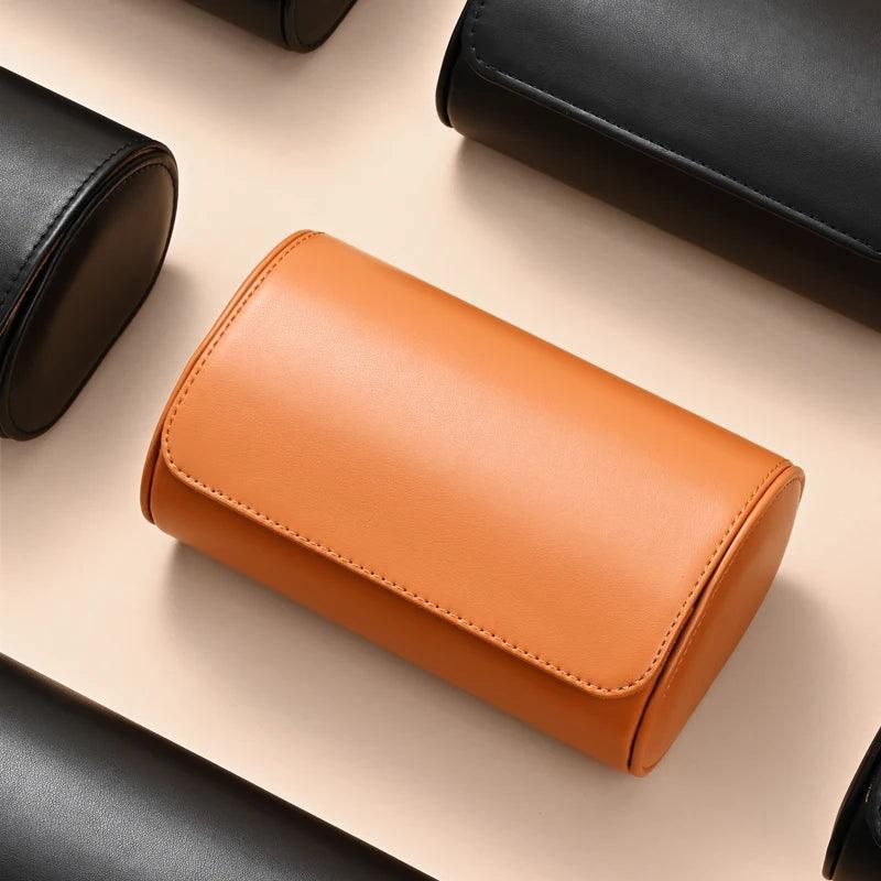Lisslune | Elegant PU Leather Watch Storage Roll and Travel Organizer Set