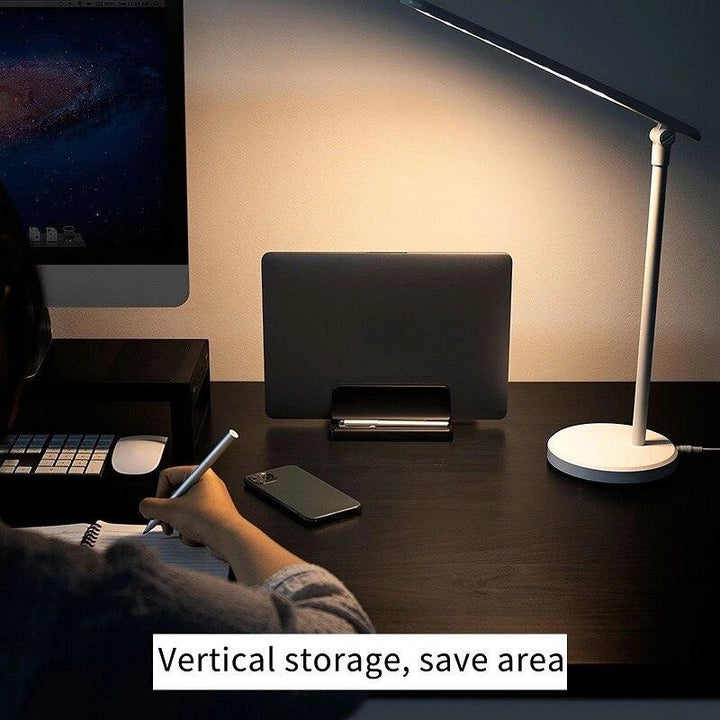 Lisslune | Dual-Device Vertical Laptop Organizer with adjustable slot width