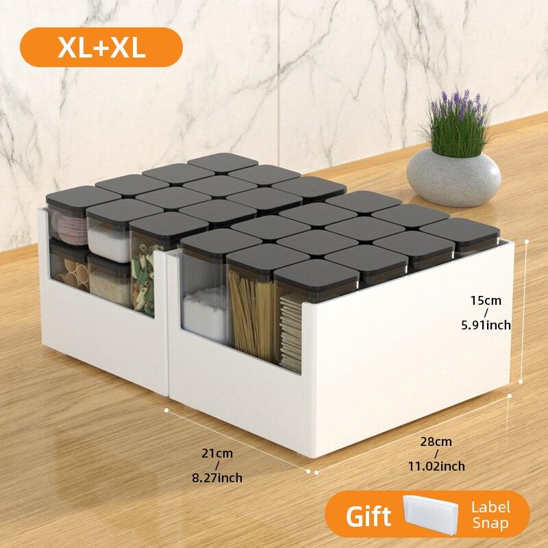Lisslune | Stylish Kitchen Organizer Set - Modern Solution for Elegant Storage