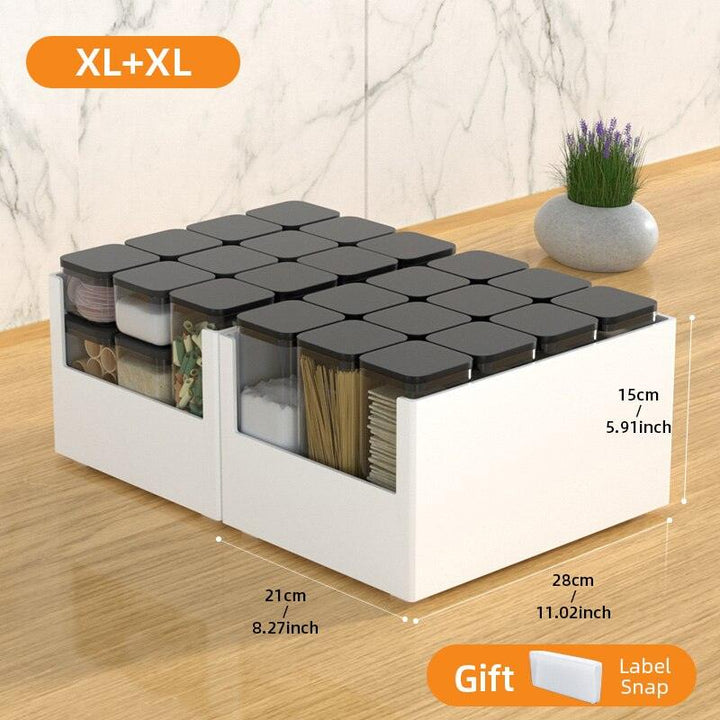 Lisslune | Stylish Kitchen Organizer Set - Modern Solution for Elegant Storage