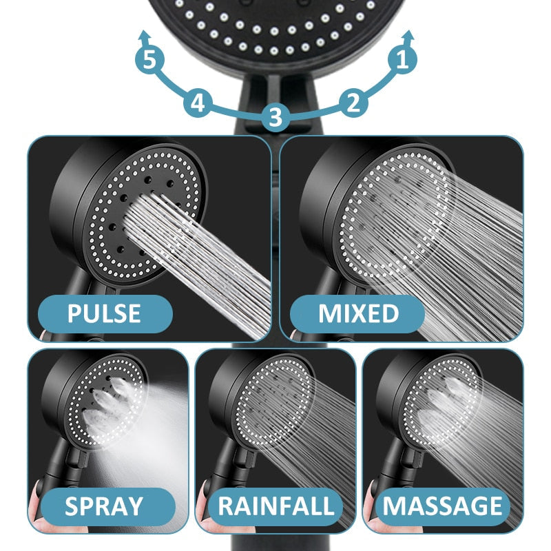 Lisslune | Adjustable Multi Mode High-Pressure Shower Head
