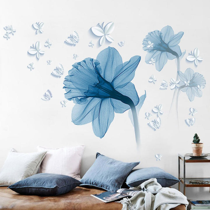 Lisslune | Modern Blossom Lotus Self-Adhesive Wall Sticker
