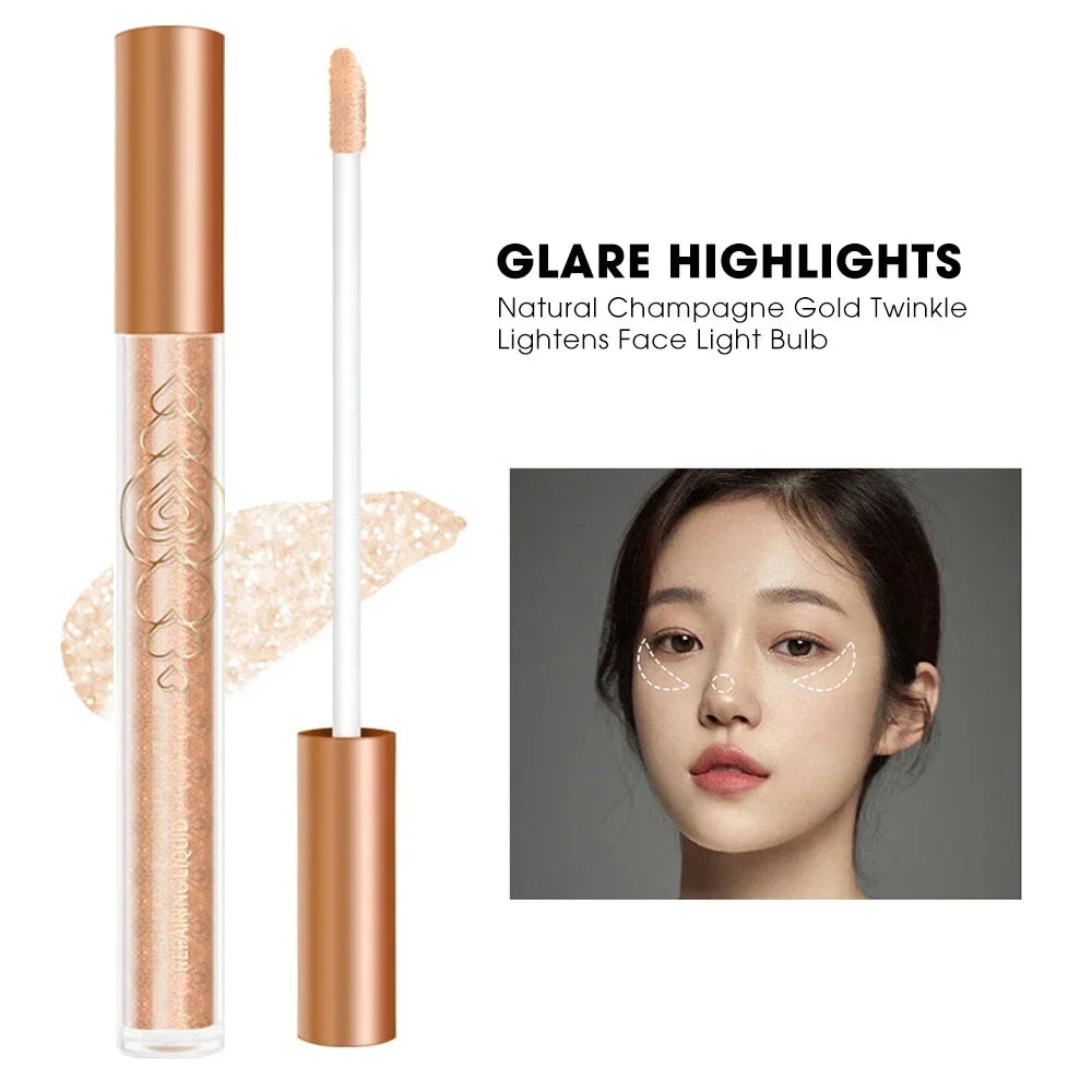 Rynx | Liquid Contour Bronzer Stick 2 in 1 Brightens the Skin Warm Shade Brown Nose Shadow Contour Matte Highlighter Face Bronzer Make-up