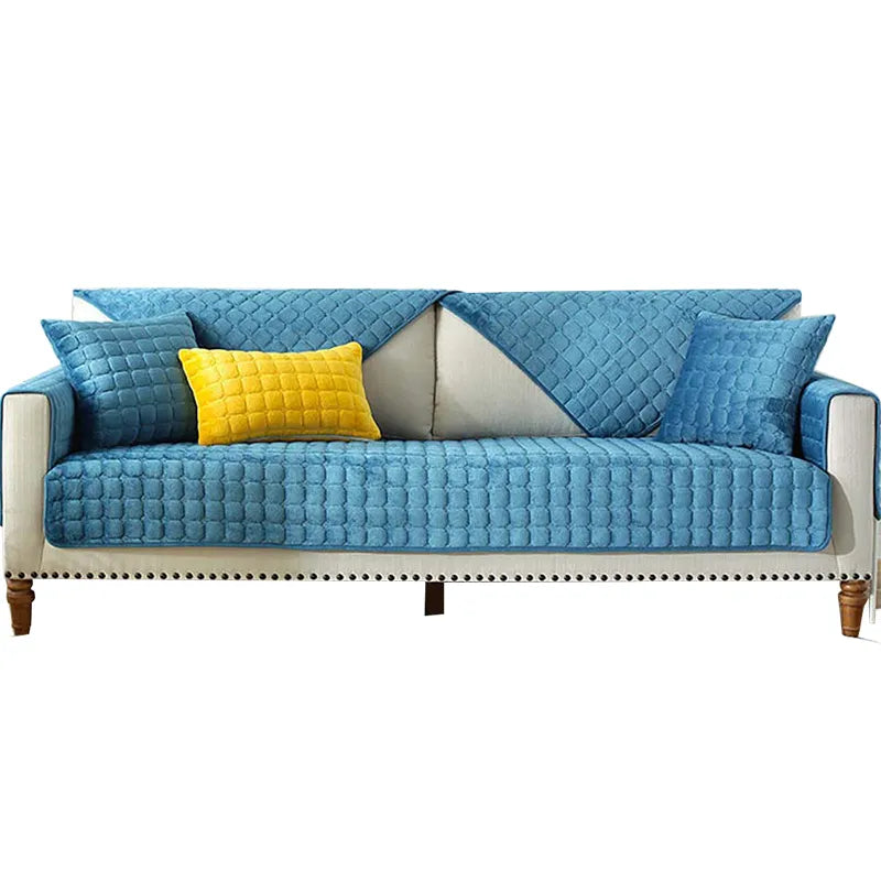 Lisslune | Cozy Soft Thick Plush Non-Slip Sofa Cover