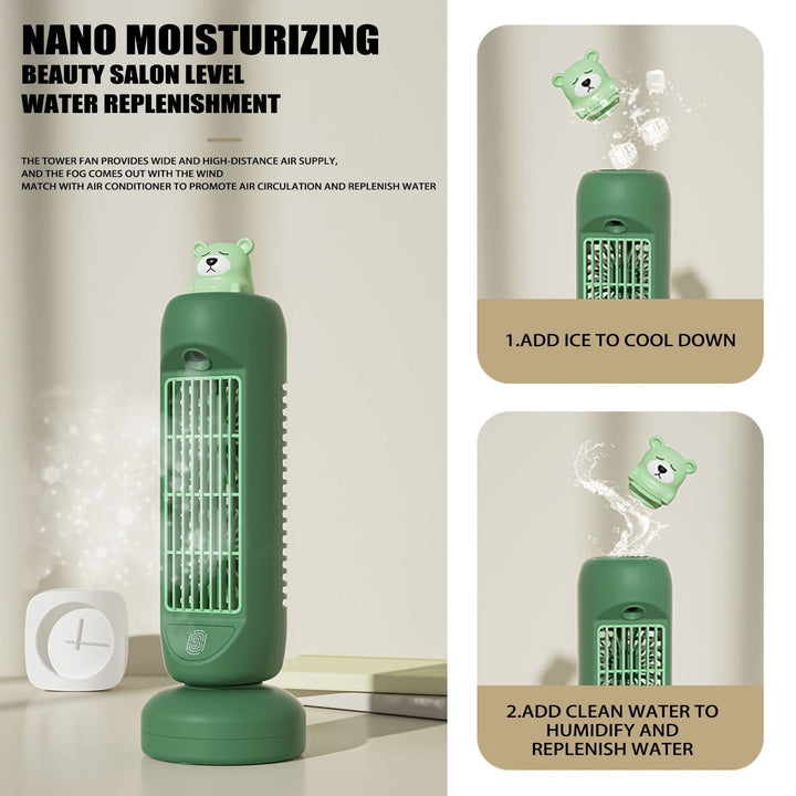 Lisslune | Mini Bear Air Cooler Humidifier Fan
