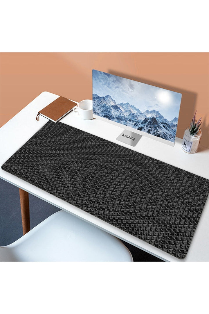 Lisslune | White Art Mouse Pad Desk Mat