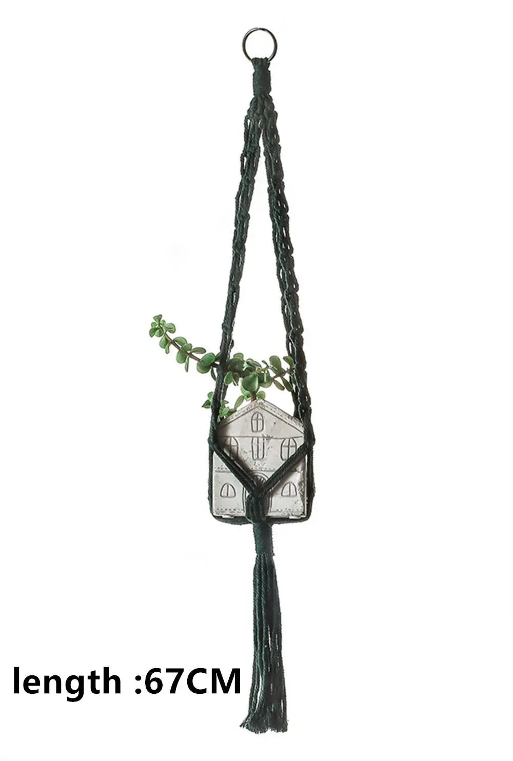 Rynx | Macrame planter wall hanging basket pot Bohemia air plant hanger holder flower planter hanger wall mini tapestry home decor