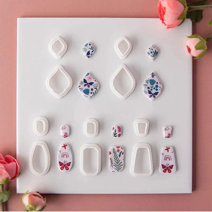 Lisslune | Geometric Elegance Polymer Clay Cutting Tools - Essential for Creative Makers