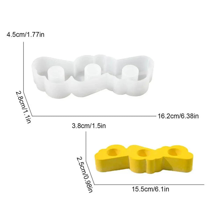 Lisslune | 3D Silicone Candle Holder Mold for DIY Resin Craft - Versatile Bowl for Candles, Chocolates, and More