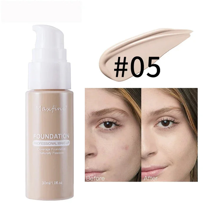Rynx | Liquid Face Foundation Cream Oil Control BB Cream Matte Base Brightening Concealer Long-lasting Full Coverage Women's Makeup Cosmetics