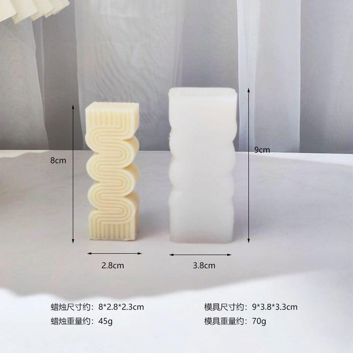 Lisslune | Creative spiral column silicone mold for unique candle and soap making!