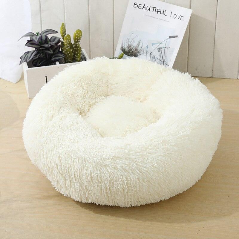 Lisslune | Luxury Plush Round Pet Bed - Cozy Retreat for Cats and Dogs