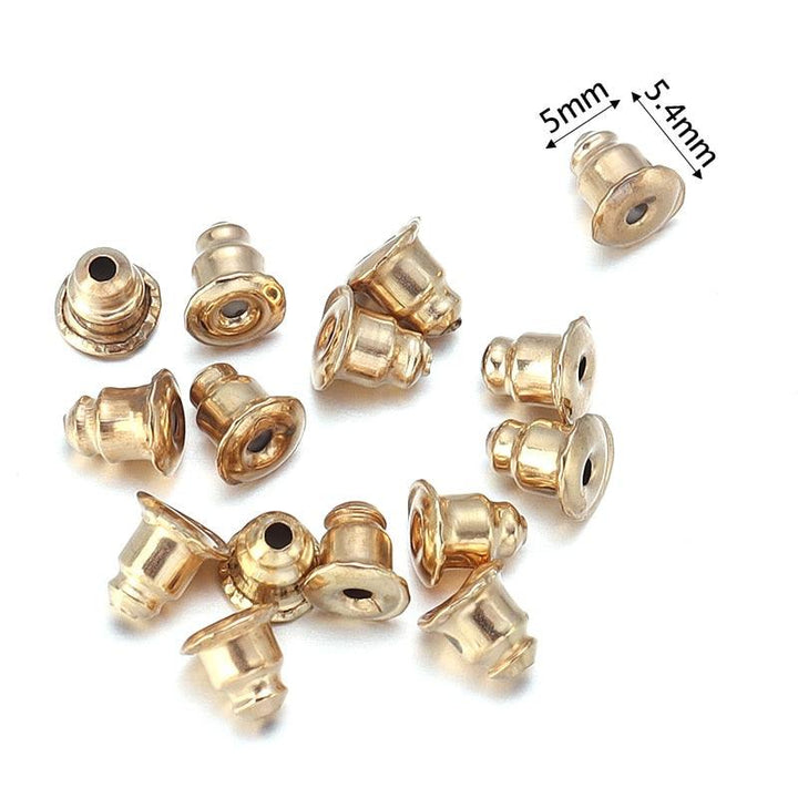 Lisslune | 500 Rubber Earring Back Stoppers: Essential Materials for Comfortable and Secure Jewelry Creations