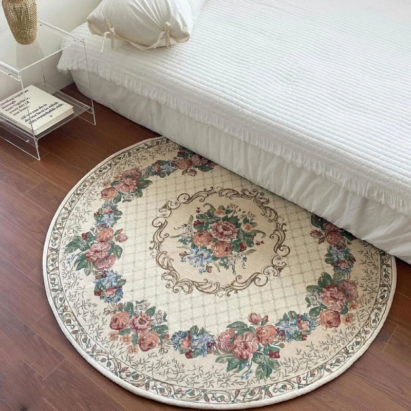 Rynx | Round Art Rugs Non-Slip Rug for the Living Room Comfortable Bedroom Rug Easy to Care Large Rugs Odorless Rug IG Alfombra