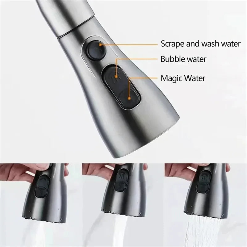 Lisslune | Kitchen faucet with pull-out spout – Brushed Nickel