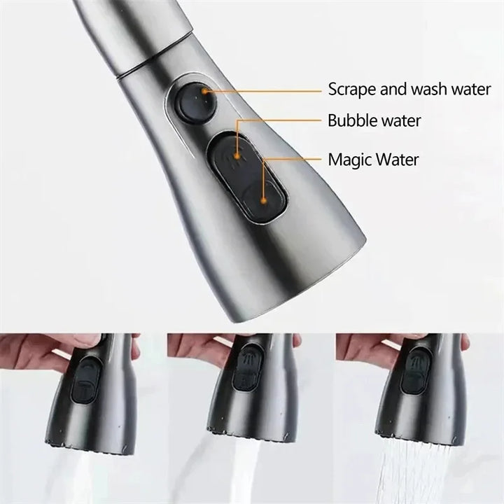 Lisslune | Kitchen faucet with pull-out spout – Brushed Nickel