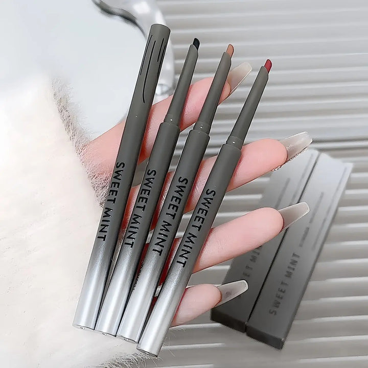 Rynx | Matte Lying Silk Moth Eyeliner Gel Pencil Waterproof Non-Blooming Quick-Drying Eyeliner Pencil Tea Brown Eyeshadow Pencil Makeup