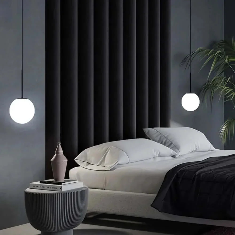 Lisslune | Mid-Century Modern Glass Ball Pendant Light
