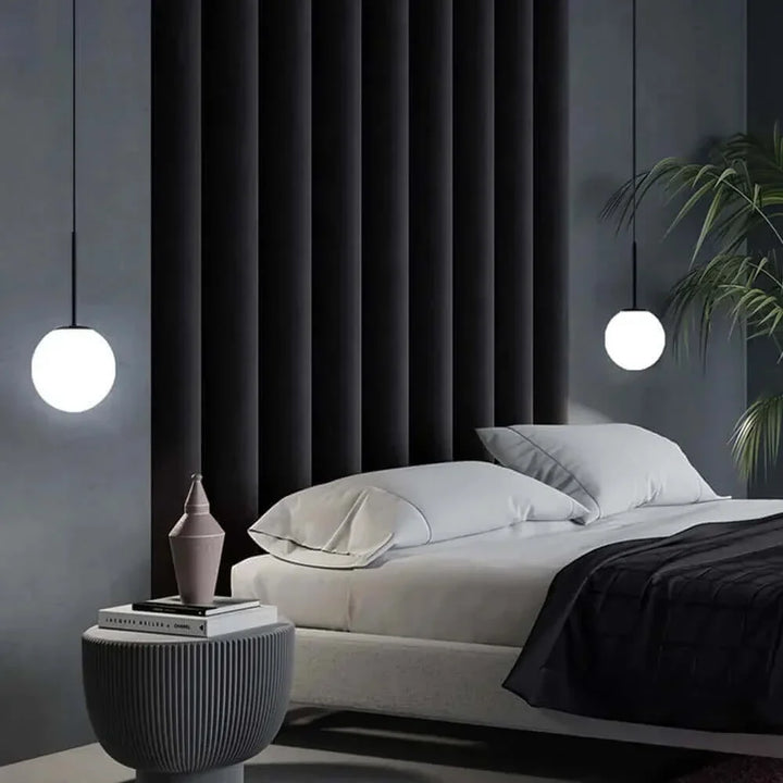 Lisslune | Mid-Century Modern Glass Ball Pendant Light