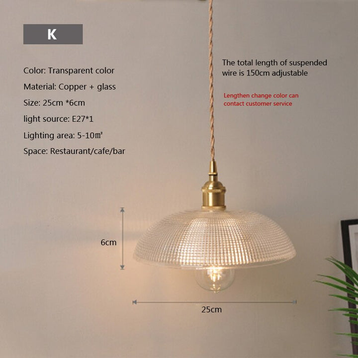Lisslune | Nordic Brilliance Transparent Glass Pendant Lamp