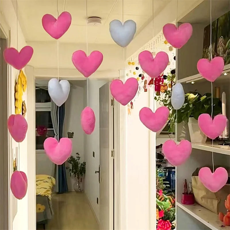 Lisslune | Cute Hanging Pink Heart Doorway Decor