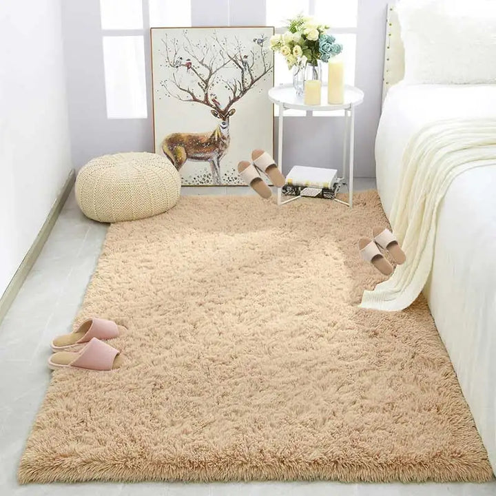 Lisslune | Fluffy Ultra Soft Non-Slip Rug with Memory Foam Cushion