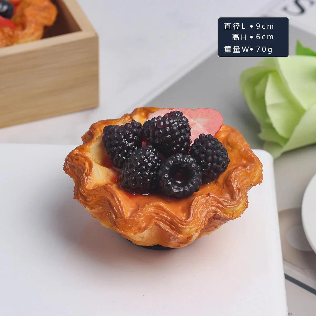 Lisslune | Realistic Synthetic Fruit Cake Model for Home Decor and Photography - 1 pc. FCYY-MIX2