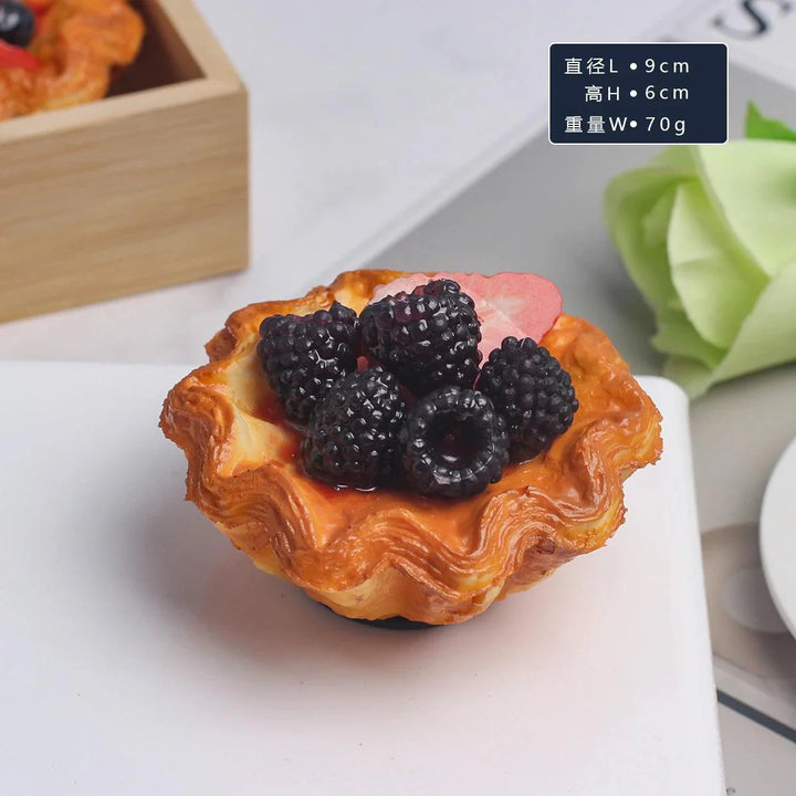 Lisslune | Realistic Synthetic Fruit Cake Model for Home Decor and Photography - 1 pc. FCYY-MIX2
