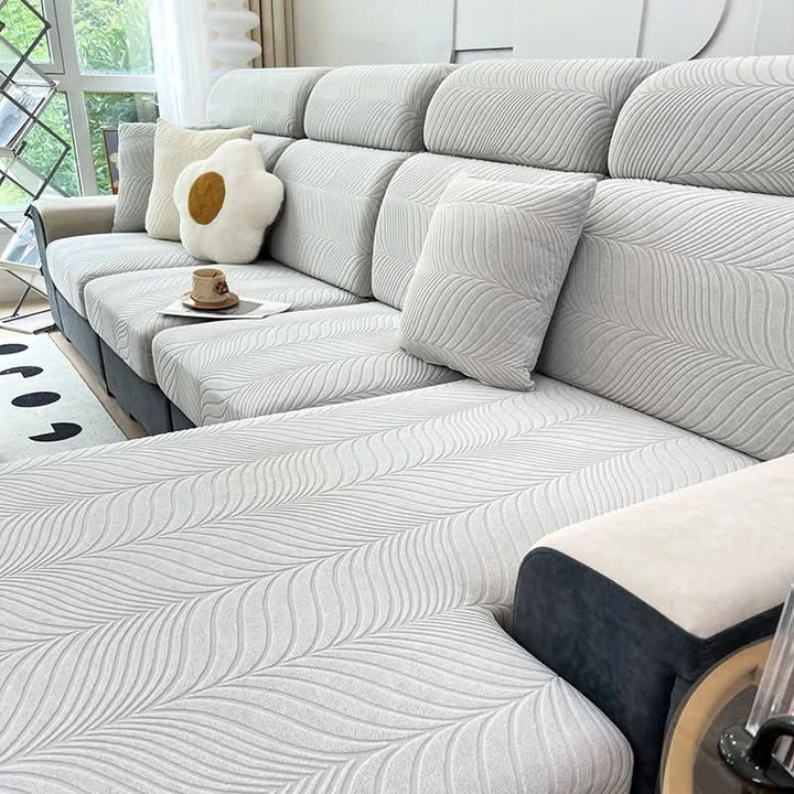 Lisslune | PlushSecure - Elegant Jacquard Sofa Cover for Non-Slip Comfort
