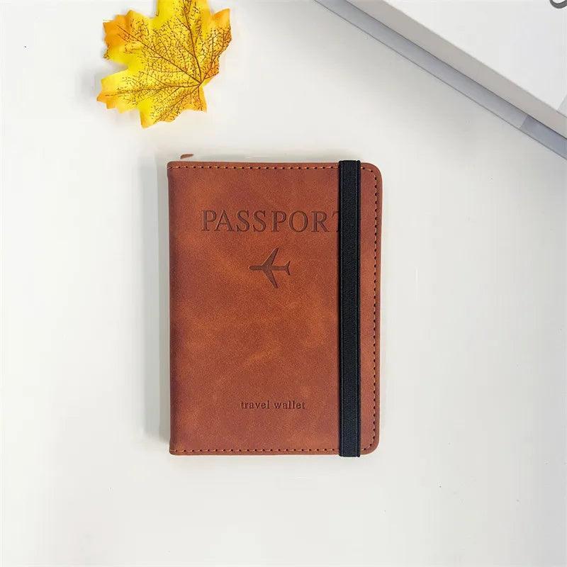 Lisslune | Stylish Genuine Leather RFID Passport Holder for Trendy Travelers