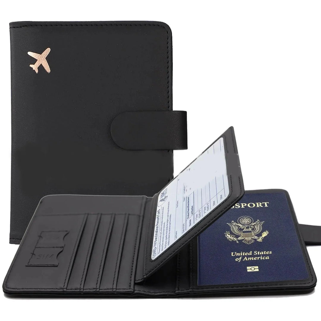 Lisslune | Stylish RFID-blocking passport holder with card organizer for travelers
