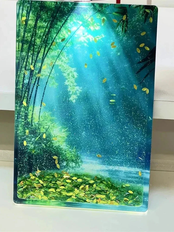 Lisslune | Dynamic Early Morning Bamboo Forest Acrylic Decors