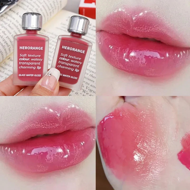 Rynx | Mirror Moisture Lip Jelly Long-lasting Transparent Jelly Black Tea Brown Lipstick Liquid Lipstick Lips Korean Makeup Cosmetics