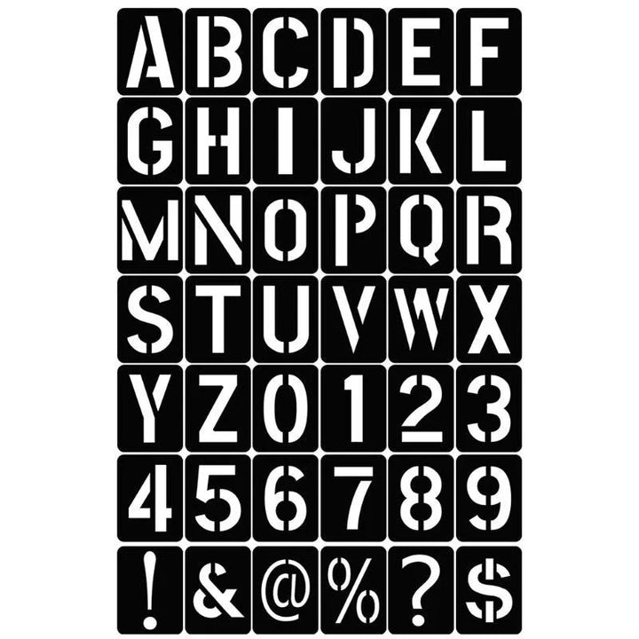 Lisslune | Creative 42-piece stencil kit for letters, numbers, and symbols - Perfect for DIY home decor and artistic creations