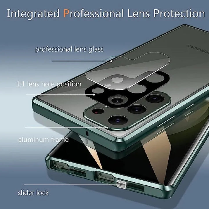 Lisslune | Metal Aluminum Alloy 360 Case with Safety Closure for Samsung Galaxy S24-S23 Series
