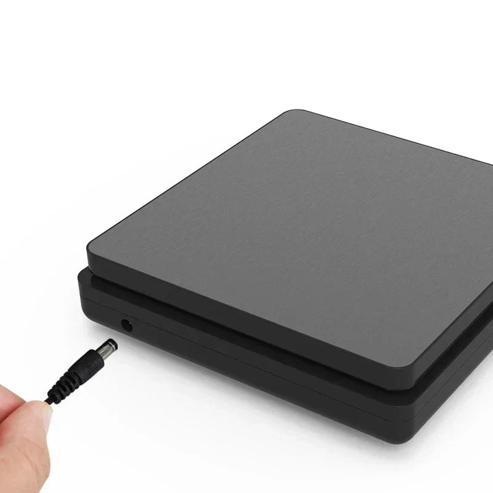 Lisslune | 5 kg/0.1 g and 10 kg/1 g digital electronic kitchen scale, LCD display, fully waterproof stainless steel weighing tool for baking