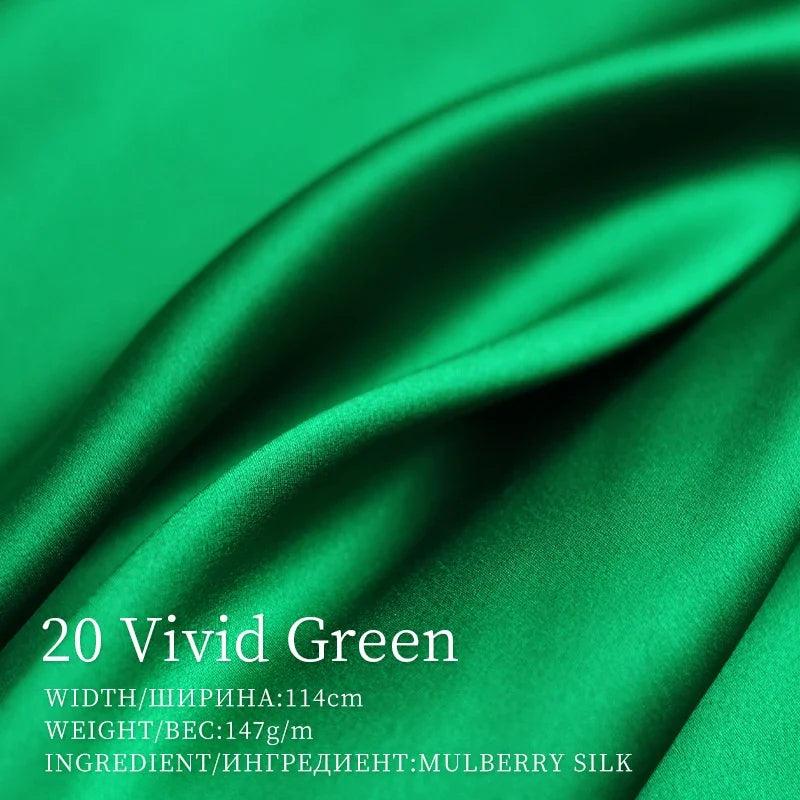 Lisslune | Opulent Red Raspberry 30 Momme Heavy Satin Silk Fabric for Refined Dress Couture and Couture Creations